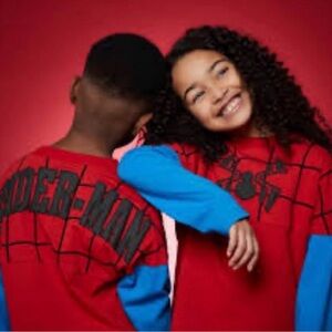 Spider-Man Marvel Cotton Spirit Jersey Youth XS Red and Blue